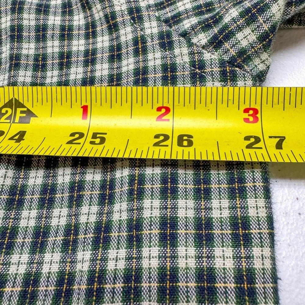 J Crew Shirt Mens XL Green Navy Plaid Button Down‎ Long Sleeve Casual Cotton